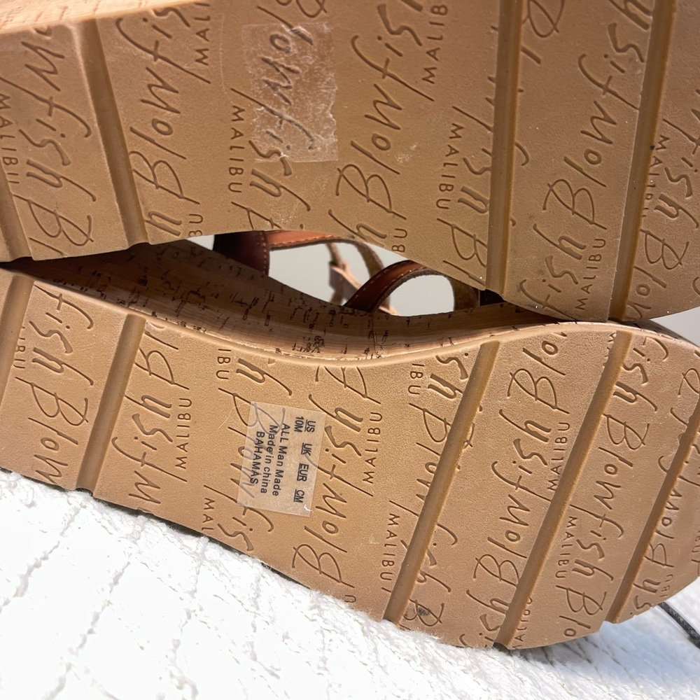 Brown Wedge Sandals - Picture 7 of 7